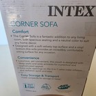 Intex Inflatable Corner Living Room Neutral Sectional Sofa Glamping Camping New
