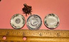 Vintage Miniature Dollhouse Lot 4 Pcs 3 Plates 1 Brass Easel Stand 1 12 Scale