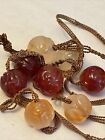 Vintage Stone Bead Necklace 26    Long