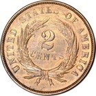 1867 2c Shield Two Cent Piece Choice Au K18761