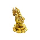 Lord Ganesha Brass Idol Statue Hindu God Ganpati Murti Pooja Decor