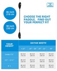 Carbon Fiber Kayak Paddle 90 5in 230cm For Adults Kayaking Boating Canoeing O   