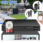 4 8 Channel H 265  1080p Dvr Opt 1tb Hard Drive For Security Camera System Usa