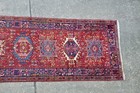Semi Antique Heriz Family Karajeh Rug Runner 3 9x14 6  596