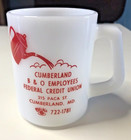 Cumberland B o Employees Federal Credit Union Mug White Fire King Md Railroad