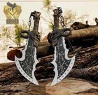 Handmade God Of War Blades Of Chaos Sword Twin Blades  Kratos Metal Cosplay 