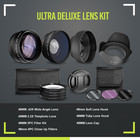 Digital Camera Lens Kit For Canon Sony Fuji With Wide Angle Telephoto Macro