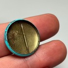 Vintage 1960s Pinback Button Creative House 60641 Blue Smiley Face Hippie Pin