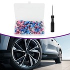 84pcs Tire Repair Rubber Nails Tyre Puncture Repair Screws Screwdriver Kit Tool
