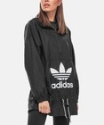 Nwt Adidas Originals Women s Oversized Windbreaker Logo Long Jacket Coat Small