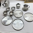 Vintage Aluminum Toy Tea Set Creative Playthings Made In Italy Kids Dishes