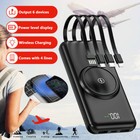 Portable 900000mah Wireless Power Bank Usb Fast Charger External Battery Backup