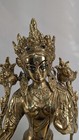 Brass Tibetan Buddhist Goddess Green Tara Tibet Statue Vintage 