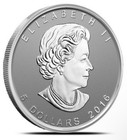 2016 Grizzly Bear Privy Canadian Maple Leaf Reverse Proof 1 Oz Silver Coin