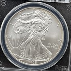 2008 W American Silver Eagle Pcgs Ms-69 Reverse Of 2007
