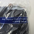 New Us Army Apfu Pt Physical Fitness Shorts Medium Black Yellow Gold Gym Workout