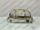 Nautical Style Vintage Aluminum   Brass Oval Bulkhead Ceiling Wall Lamp Fixture