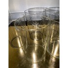 Vintage Starburst Juice Glasses Set Of 9 Pressed Glass Mid Century Mcm Barware