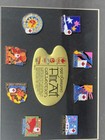 1992 Olympic Fine Art Collection Framed Pin Set Display Albertville Barcelona