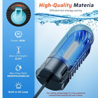Pond Filter With U-v Clarifier  660gph Pond Pump And Filter Kit   Rgb Led Lights
