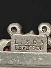 Rare Vintage Linda Levinson Signed France Made Faux Pearl Silver Tone Hair Clip