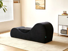 Black Kama Tantra Sutra Sex Couch Exotic Furniture Sofa Chaise Lounge Yoga Chair
