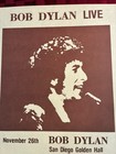 Bob Dylan Live San Diego Golden Hall Original 1980 Gospel Tour Poster