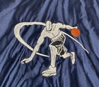 Vintage And1 Basketball Jersey Navy Blue White Pinstripe Embroidered Player Logo