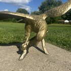 Vintage Large Brass Bald Eagle  50 s-60 s  36  Wingspan  U s a
