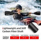 1 X 4 Section Carbon Sup Paddle kayak Oar  Adjustable Stand Up Paddleboard Pa   