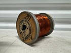 Vintage Roebling Copper Magnet Wire Wood   Metal Spool Ar Roebling s Sons Nj