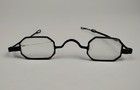 Antique 19th C  Octagonal Spectacles With Arched Bridge     Museum Deaccession
