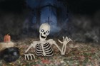 New Giant 7   5    Ground Breaking Skeleton With Led Eyes And Sound Ships Now 