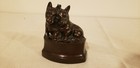Vintage Scottish Terrier Scottie Dog  Bookends Scotty Doorstop Cast Metal Iron
