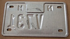 New Mexico Armed Forces Veteran Motorcycle  License Plate   V731     Exp  May 12