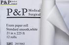 Disposable Medical Exam Table Paper 21  X 225  Standard White Smooth Finish