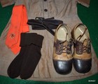 Girl Scout -brownie Uniform With Hat  Tie  Belt  Socks And Shoes