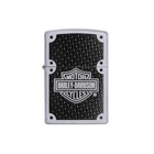 Zippo Windproof Lighter Harley Davidson Bar And Shield Woven Carbon Fiber 24025