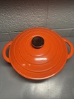 Ruff Hewn 5 Qt Enameled Cast Iron Dutch Oven Orange W  Lid
