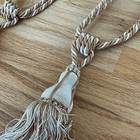Vintage 2pcs Curtain Tiebacks Decorative Curtain Tassel Holdbacks Rope Gold Tone
