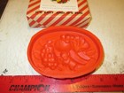 Vintage Bersted s Hobby Craft Mold  fruit 3d Plaque Mold Flexible Vinyl 5 5 x4 