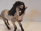 Schleich Gray Andalusian Stallion 2005 Retired Horse Animal Figure Vintage 