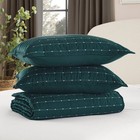 Member s Mark 3-piece Cotton-tencel Sateen Quilt Set  Full queen  teal 