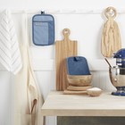 Kitchenaid Beacon Two-tone Non-slip Pot Holder Set  Blue Velvet blue Heaven