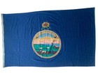 Rare Vintage Kansas Flag - No  kansas  Word - Usa American Cotton  1927   1950s 