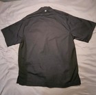 Chef Works Black Short Sleeve Chef Coat Jacket Med  - Polycotton Workwear Coat