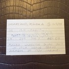 Bill Wambsganss Signed Index Card Jsa Loa Cleveland Indians 