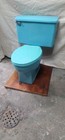 Vintage Mid Century Crane Oxford Toilet Sky Blue 1964 Elongated Bowl