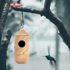 3 Pack Wooden Hummingbird Houses For Outside Nesting Garden Window Bird Houses