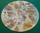 Vintage 1973 Springbok Circular Jigsaw Puzzle Owls 20 3 8  Diameter Missing 1 Pc